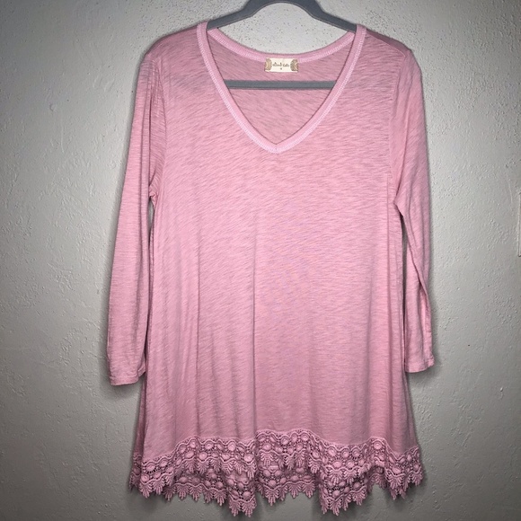 Altar'd State long sleeve Tunic size M Pink - Picture 1 of 5